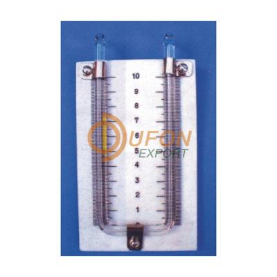 Glass Manometer Tube Mounted