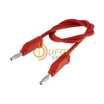 Red Stack able Plug Leads