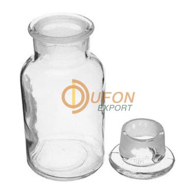 Reagent Bottle, Wide-Mouth, Transparent Glass (250 ml, capacirty)