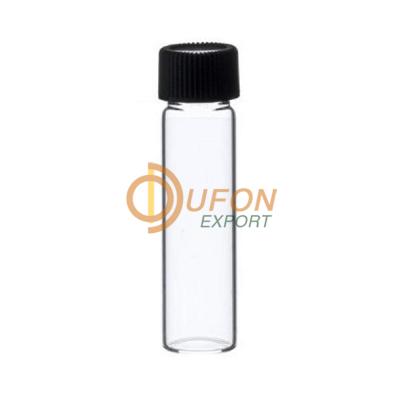 Vial, screw-neck, 25 ml. (with screw-type plastic cap)