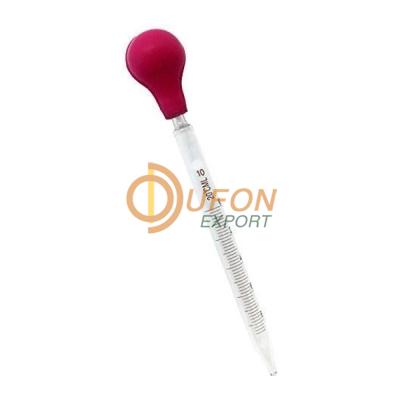 Graduated Pipette, 10 ml., with rubber pipettor