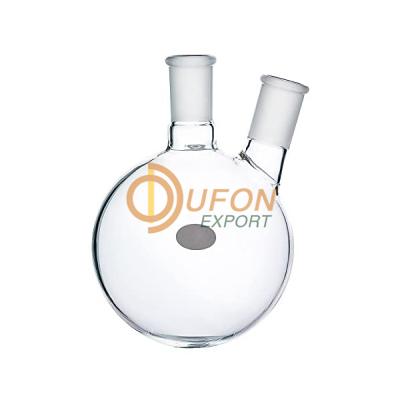 Flasks, Round Bottom, Two Necks, Angled Side Neck EDUCATIONLab