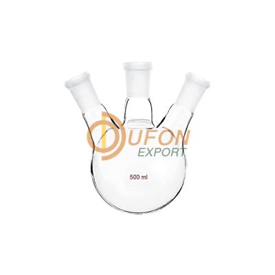 Flasks, Round Bottom, Three Necks, Parallel Side Necks EDUCATIONLab