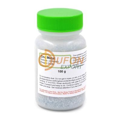 Zinc metal, pellets/mossy, 100 grams / Bottle