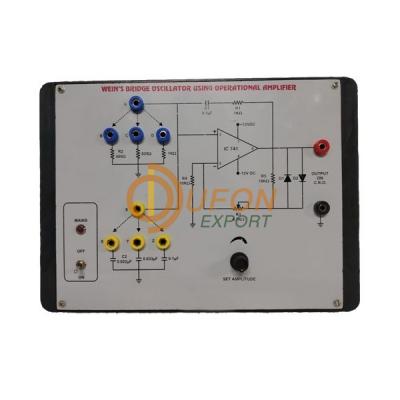 Wein Bridge Oscillator using Operational Amplifier IC 741