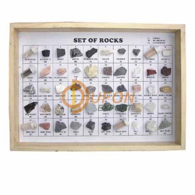 Collection of 50 Rocks and Minerals