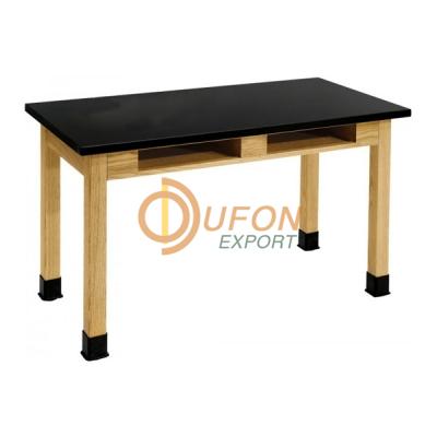 Science Table with Book Boxes Hardwood Phenolic