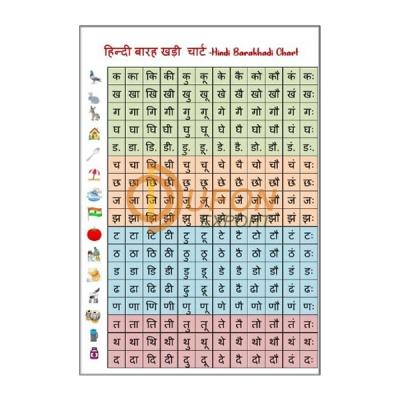 Hindi Barakhadi Chart