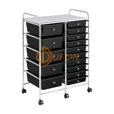 Mobile Project Support Cart with Lockable Drawers