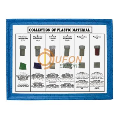 Collection of 6 Plastic Material with Properties and Uses