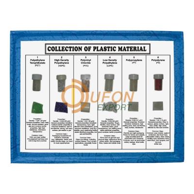 Collection of 6 Plastic Material with Properties and Uses