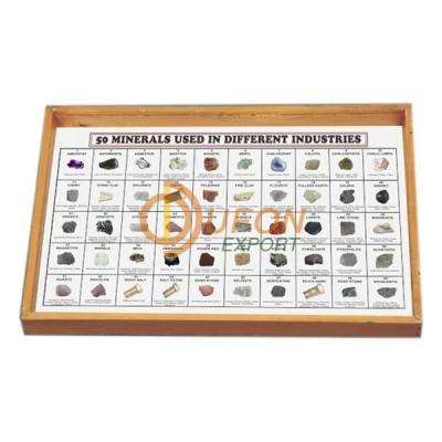 Minerals Collection Used in Different Industry, Set of 50