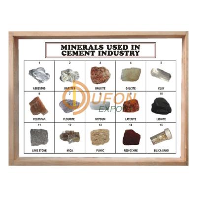 Minerals Collection Used in Cement Industry, Set of 15