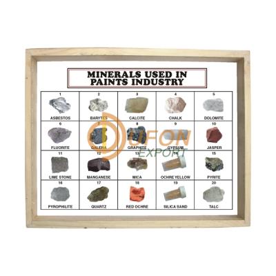 Minerals Collection Used in Paint Industry, Set of 20