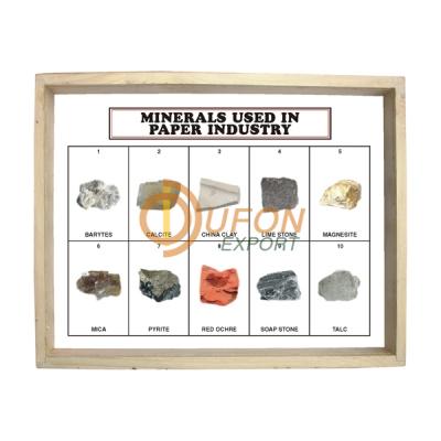 Minerals Collection Used in Paper Industry, Set of 10