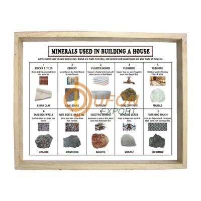 Minerals Collection Used in Building a House, Set of 10