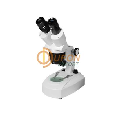 Dual Power Binocular Stereo Microscope Track Stand 1X and 3X Objective