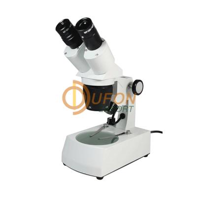 Dual Power Binocular Stereo Microscope Track Stand 2X and 4X Objective