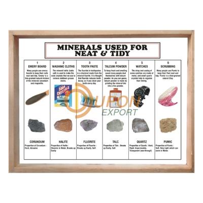 Minerals Collection Used For Neat and Tidy, Set of 6