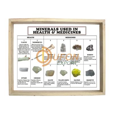 Minerals Collection Used In Health and Medicine, Set of 10