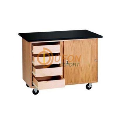 Mobile Demonstration Table with Drawers