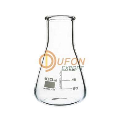 Wide Neck Conical Flasks, Erlenmeyer, Borosilicate Glass