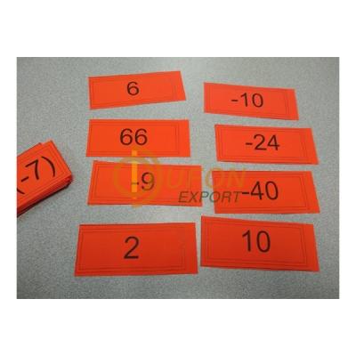 Integer Flash Card