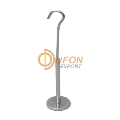 Hanger for Slotted Weight Steel Nickel Plated